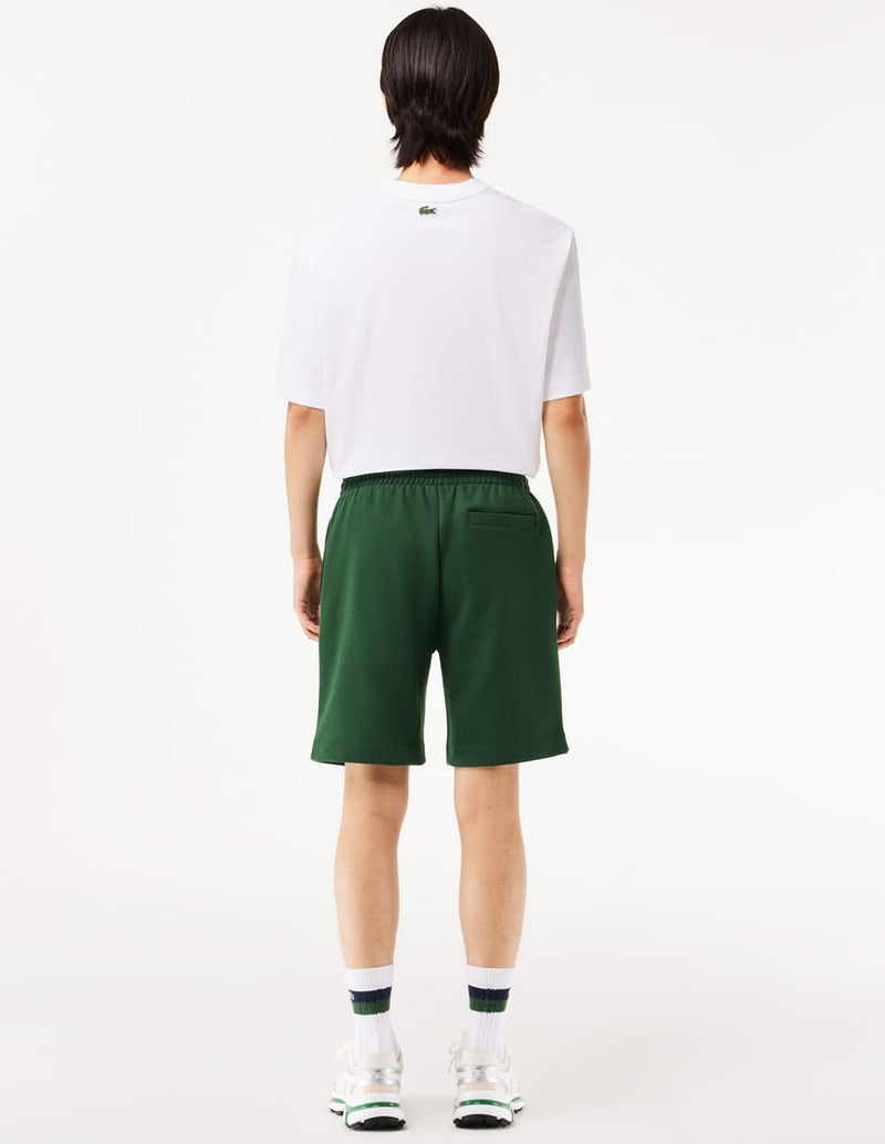 Pantalón Corto Lacoste de Algodón Cepillado Verde Hombre