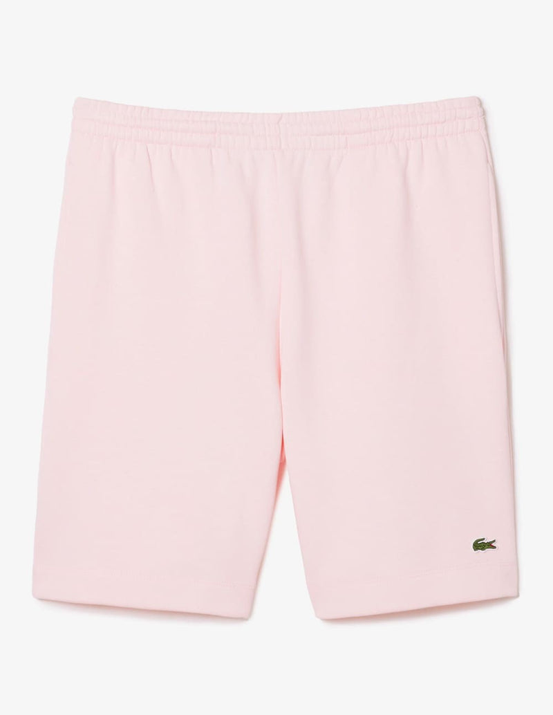 Pantalón Corto Lacoste de Algodón Cepillado Rosa Hombre