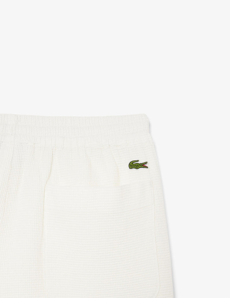 Pantalón Corto Lacoste Texturizado Blanco Hombre