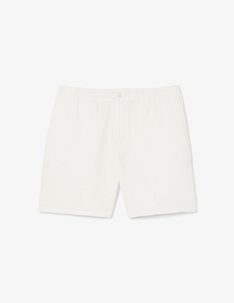 Pantalón Corto Lacoste Texturizado Blanco Hombre