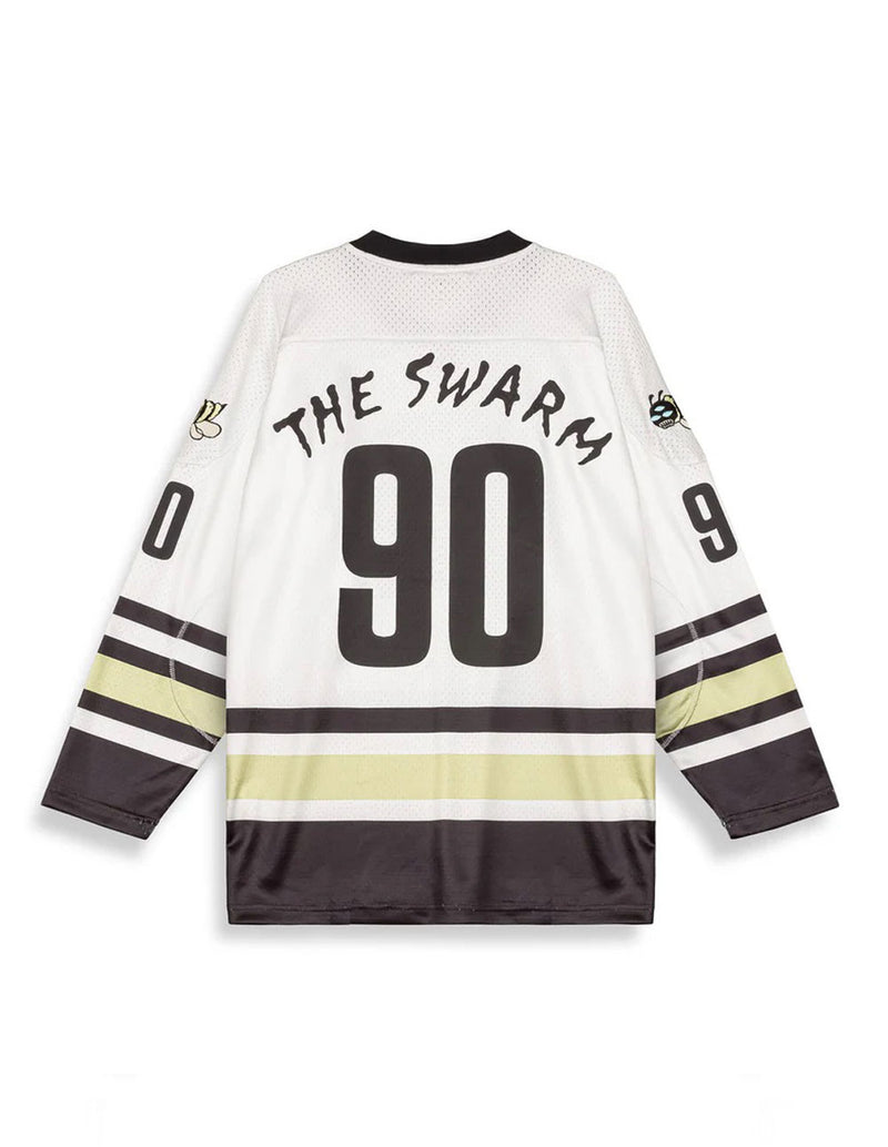 Camiseta Grimey The Swarm Blanca Unisex