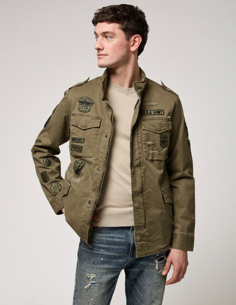 Chaqueta Gianni Lupo con Parches Marrón Hombre