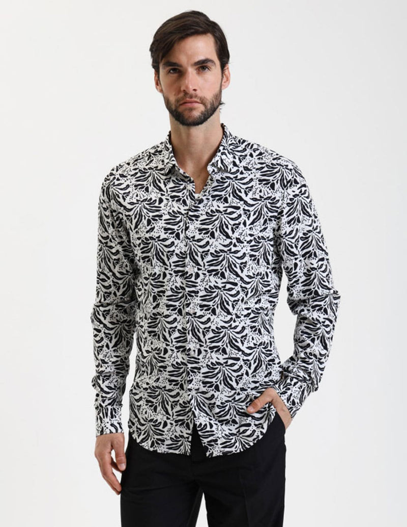Camisa Gianni Lupo Estampada Multicolor Hombre