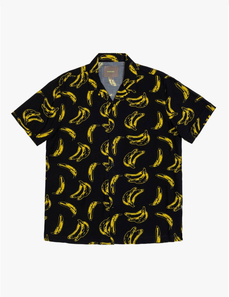 Camisa Gianni Lupo con Estampado Negra Hombre