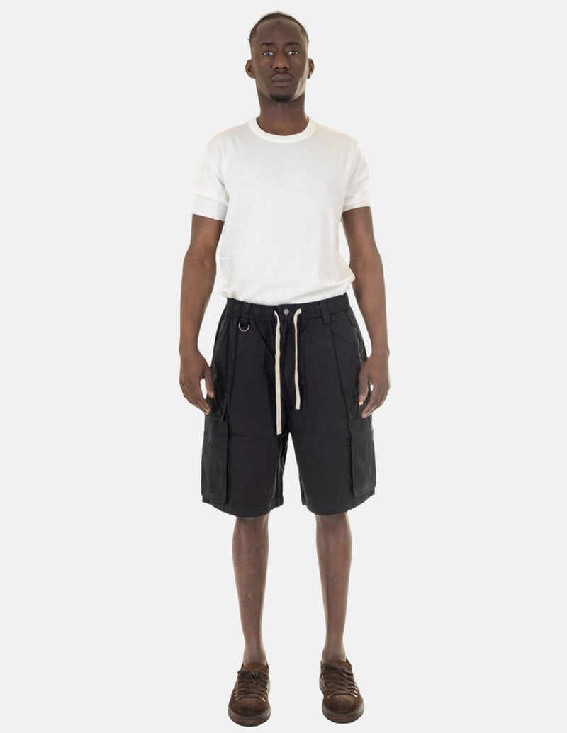 Pantalón Corto Gianni Lupo Cargo Negro Hombre