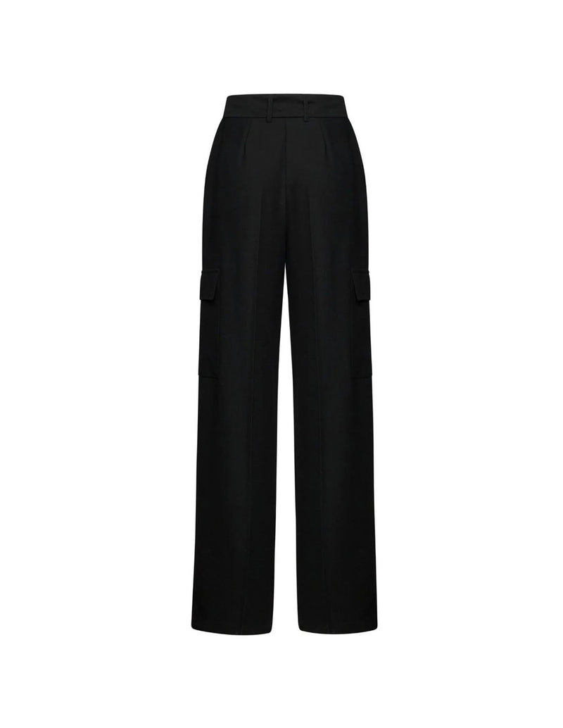 Pantalón Silvian Heach con Cinturón Anudado Negro Mujer