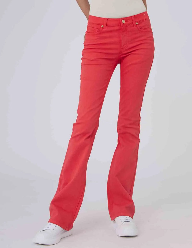 Pantalón Vaquero Silvian Heach Ajustado Rojo Mujer