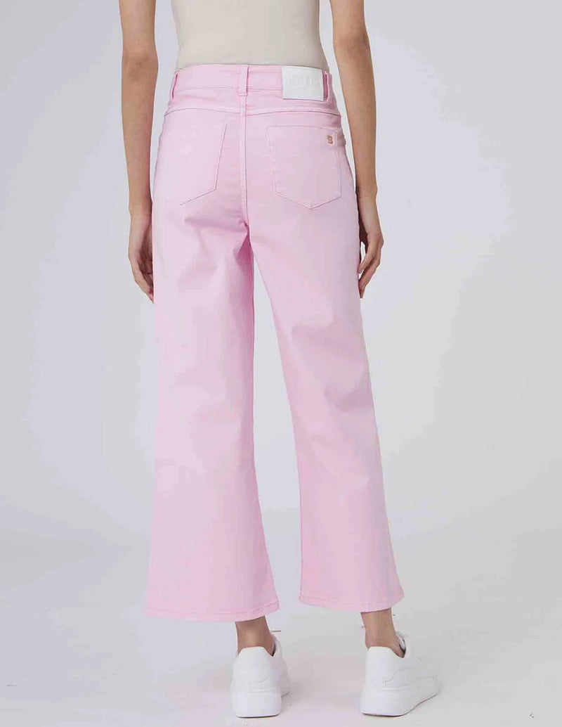 Silvian Heach Cropped Pink Woman Trousers