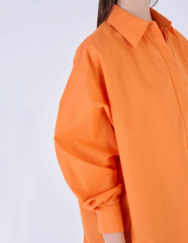 Camisa Silvian Heach Amplia Naranja Mujer