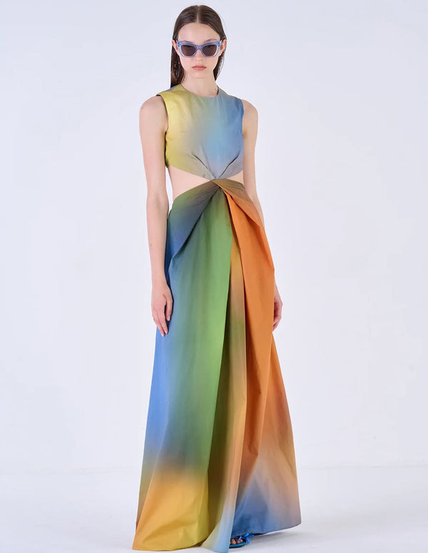 Vestido Silvian Heach Largo Multicolor Mujer