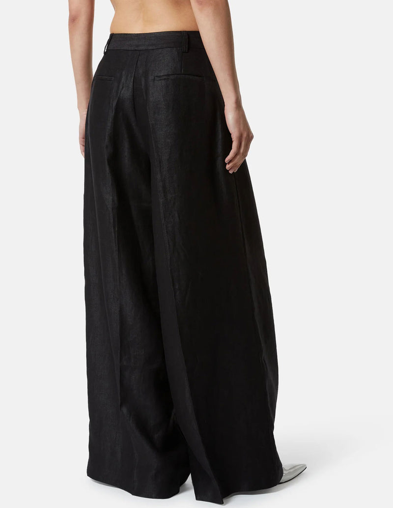 Pantalón Silvian Heach Large High-Waisted Negro Mujer