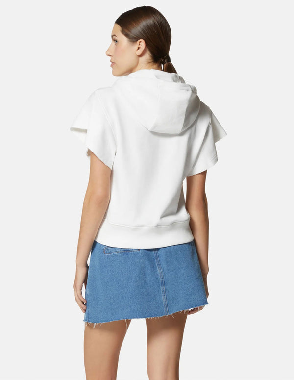 Sudadera Silvian Heach sin Mangas Blanca Mujer
