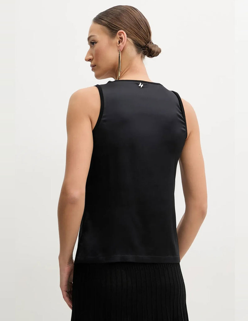 Top Silvian Heach Durlesti Negro Mujer