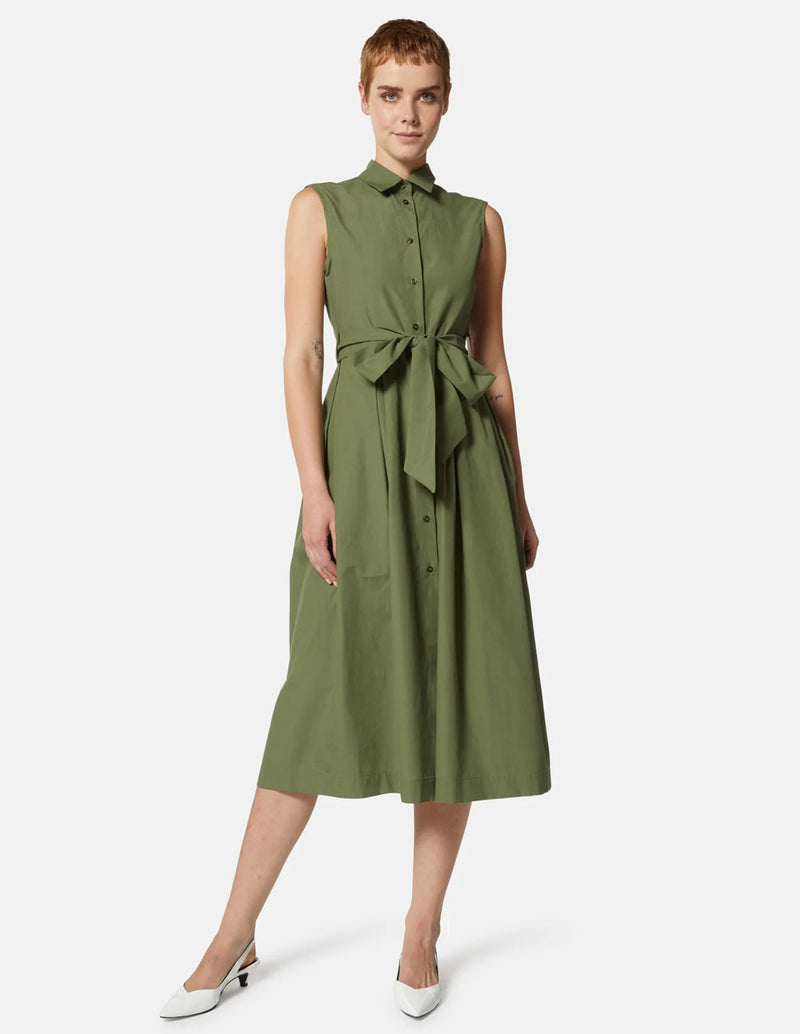 Vestido Silvian Heach sin Mangas Verde Mujer