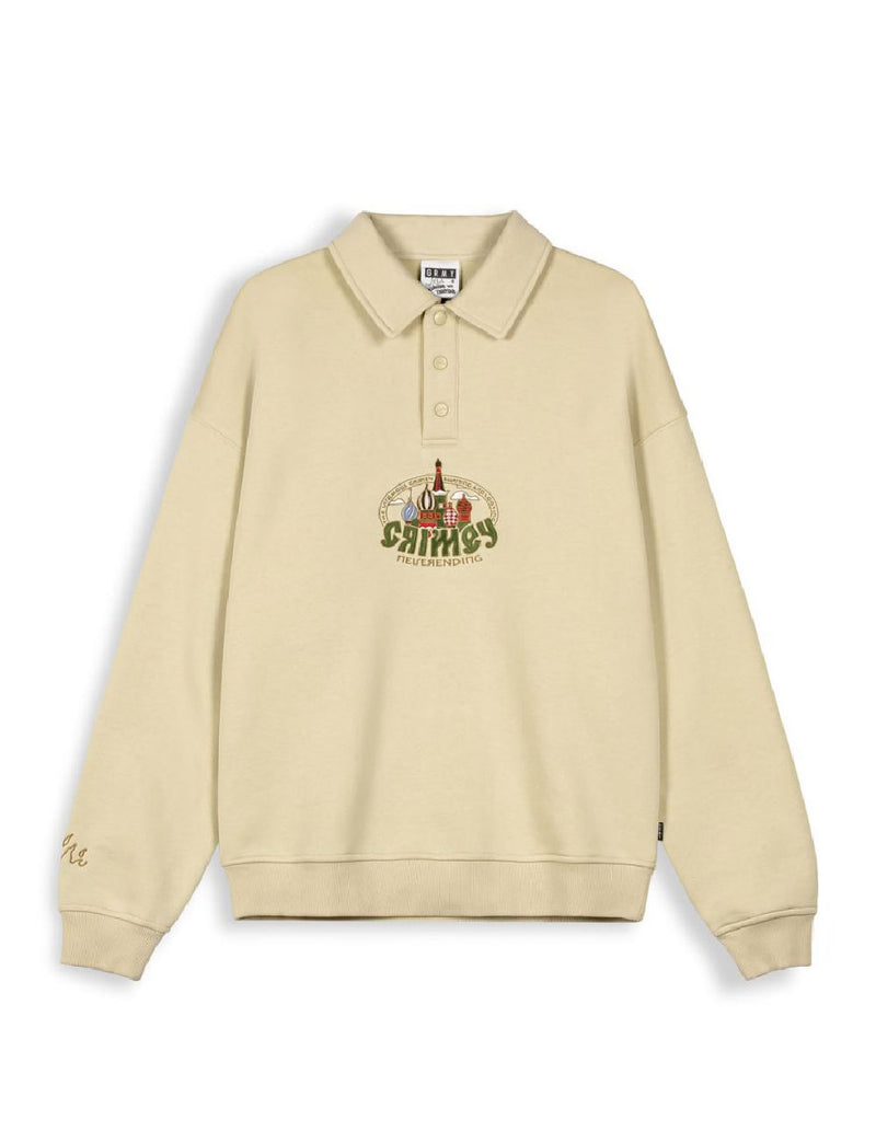 Sudadera Grimey The Lower Depths Polo Beige Unisex