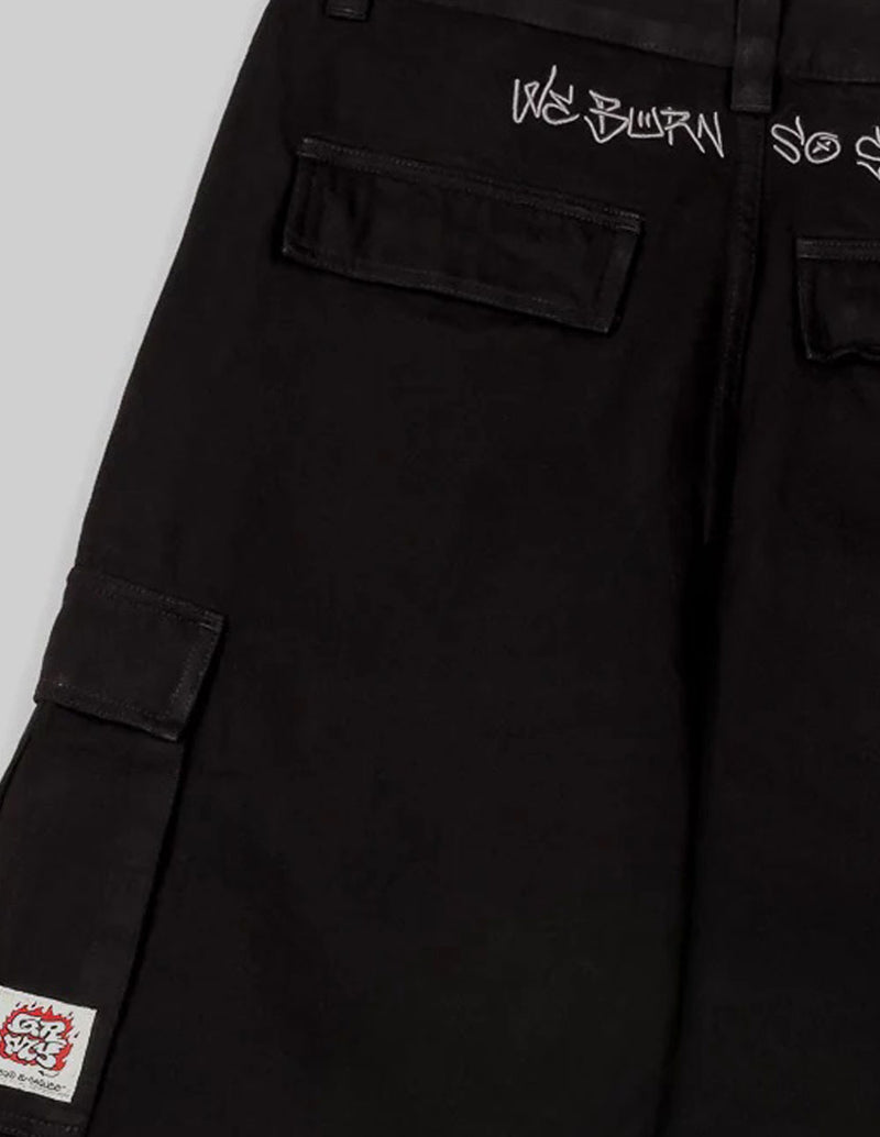 Pantalón Grimey The Shelter Regilar Denim Negro Unisex