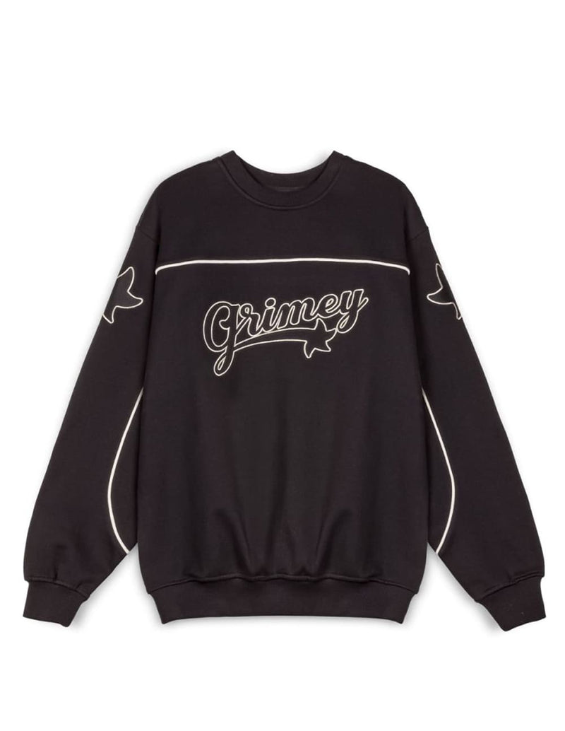 Sudadera Grimey Madrid Heavyweight Vintage Negra Mujer