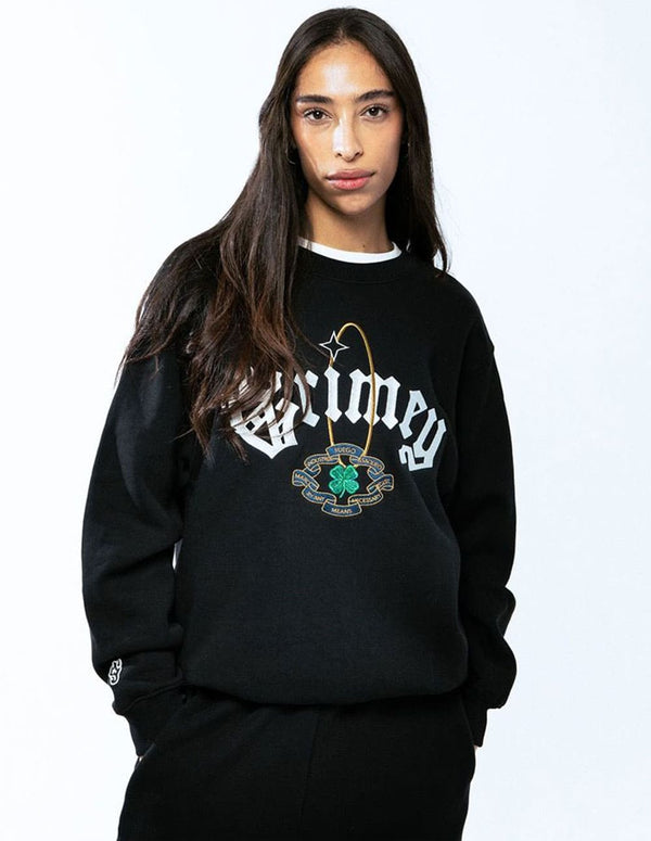 Sudadera Grimey Saoirse Vintage Negra Unisex