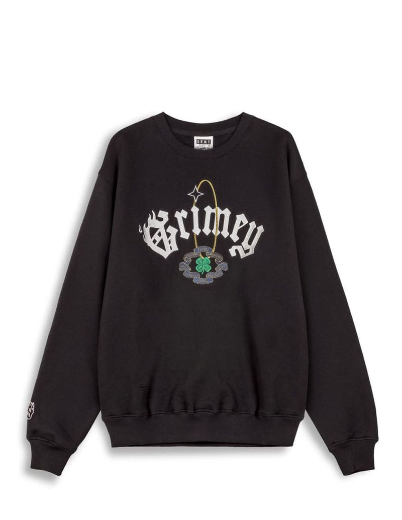 Sudadera Grimey Saoirse Vintage Negra Unisex