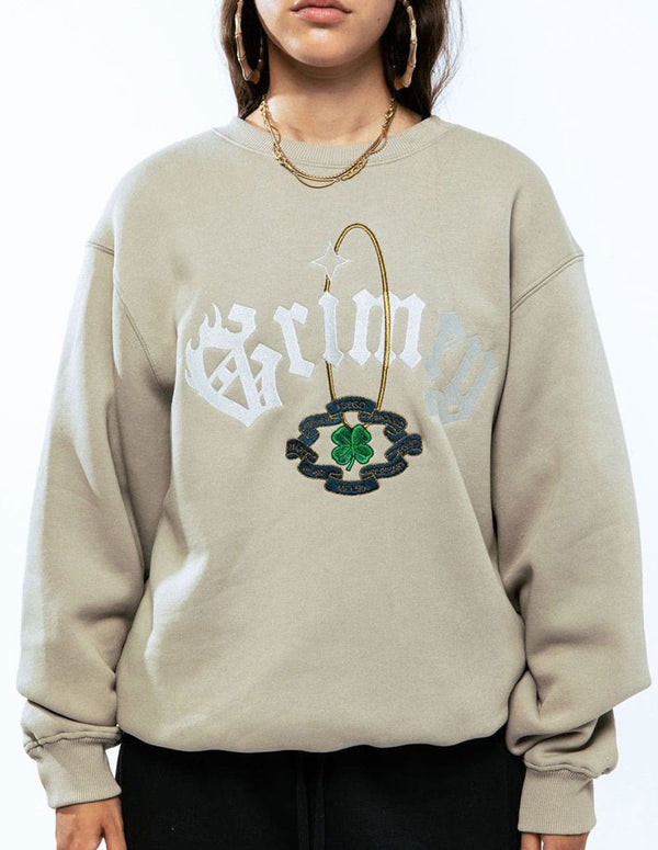 Sudadera Grimey Saoirse Vintage Verde Unisex