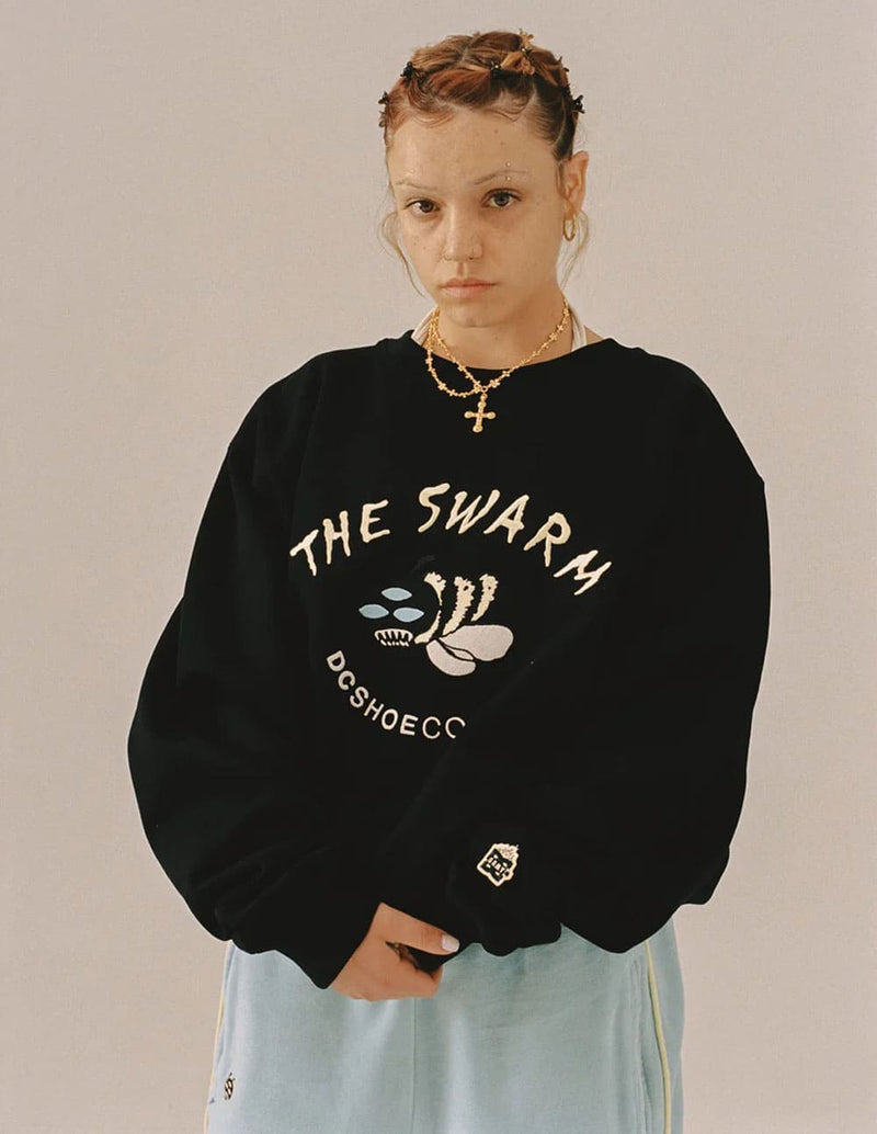 Sudadera Grimey The Swarm Dc Shoes X Grimey Negra Unisex