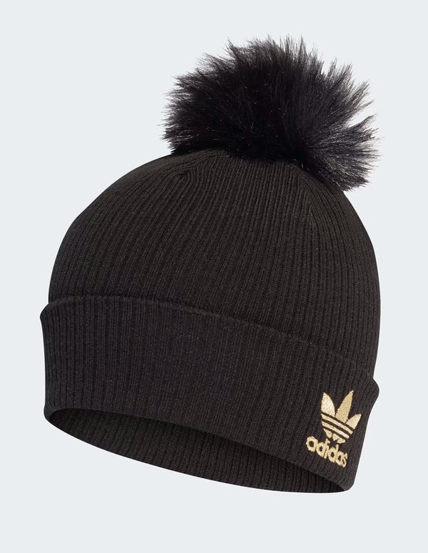 Gorro adidas Pompón Faux Fur Negro Mujer