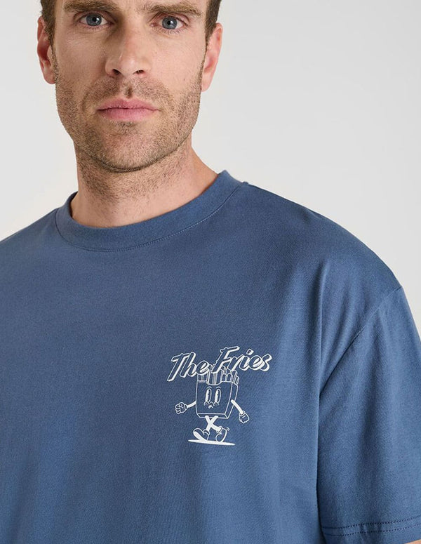 Camiseta Le Temps des Cerises Coura Azul Hombre