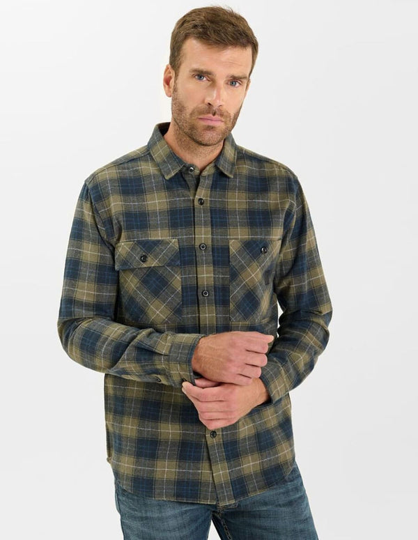Camisa Le Temps des Cerises Ezir Azul  Hombre