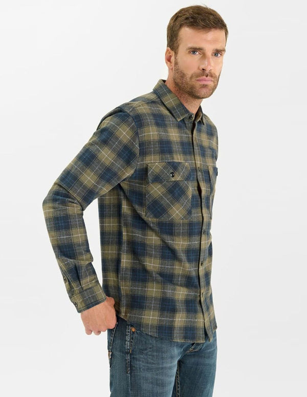 Camisa Le Temps des Cerises Ezir Azul  Hombre