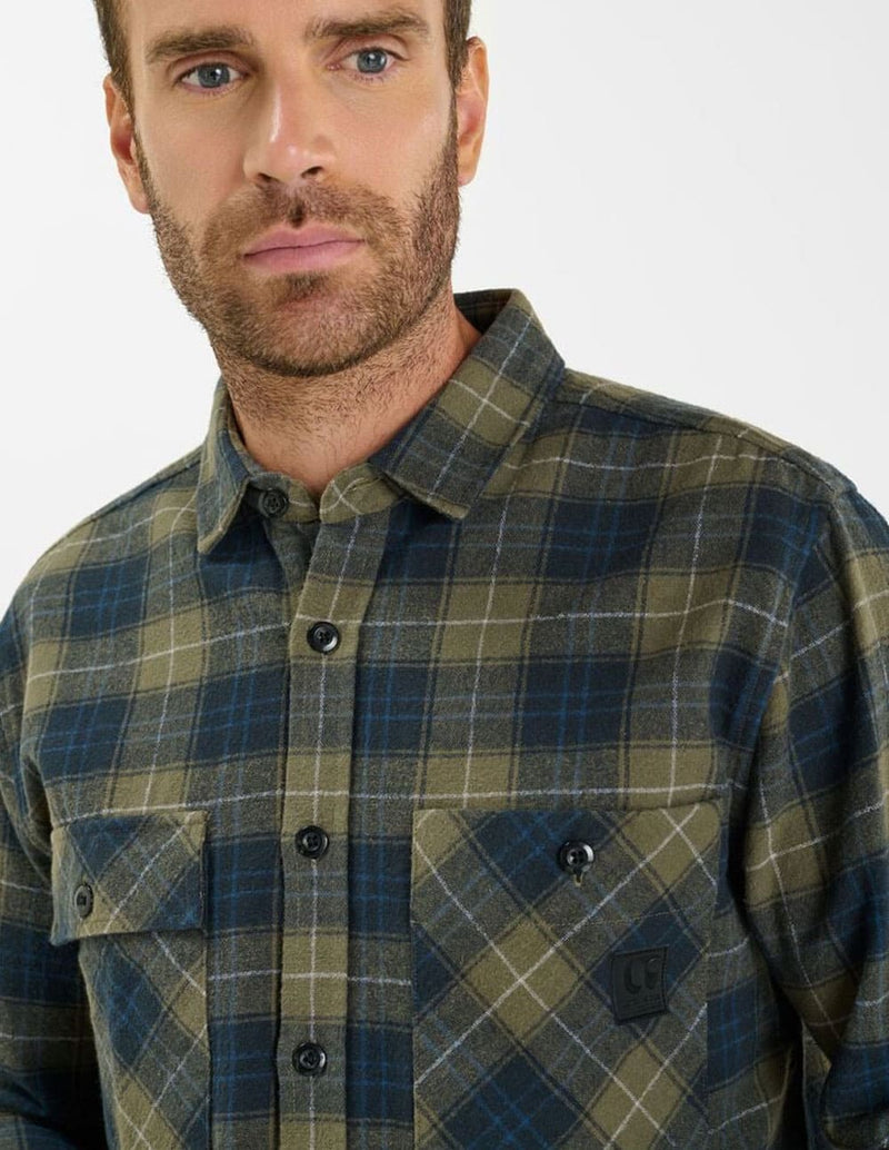 Camisa Le Temps des Cerises Ezir Azul  Hombre