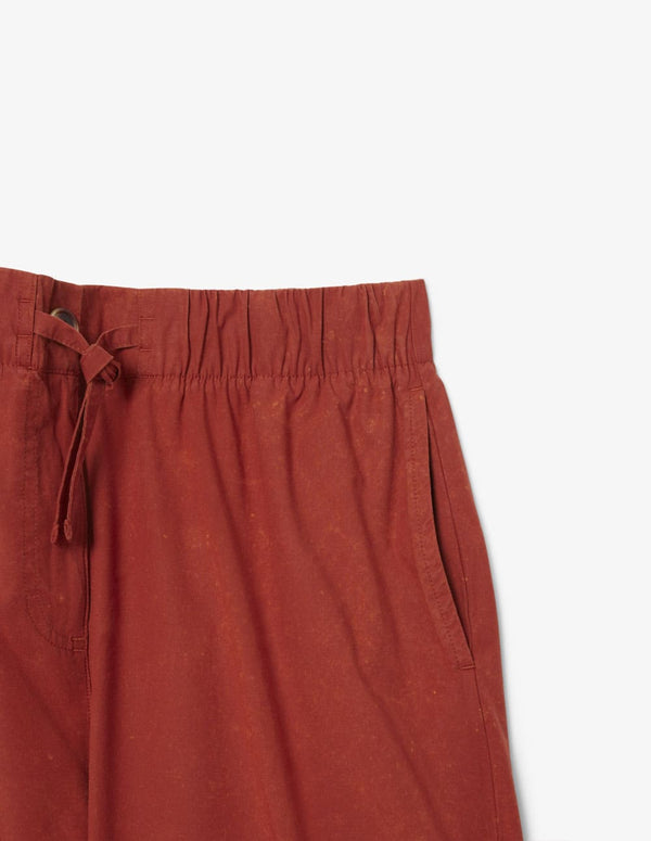 Pantalón Lacoste con Logo Oversized Naranja Mujer