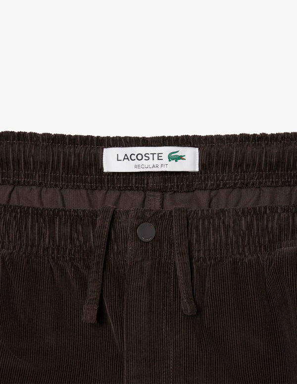Pantalón Lacoste de Pana Marrón Hombre