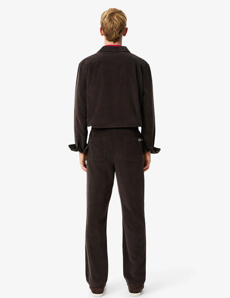 Pantalón Lacoste de Pana Marrón Hombre