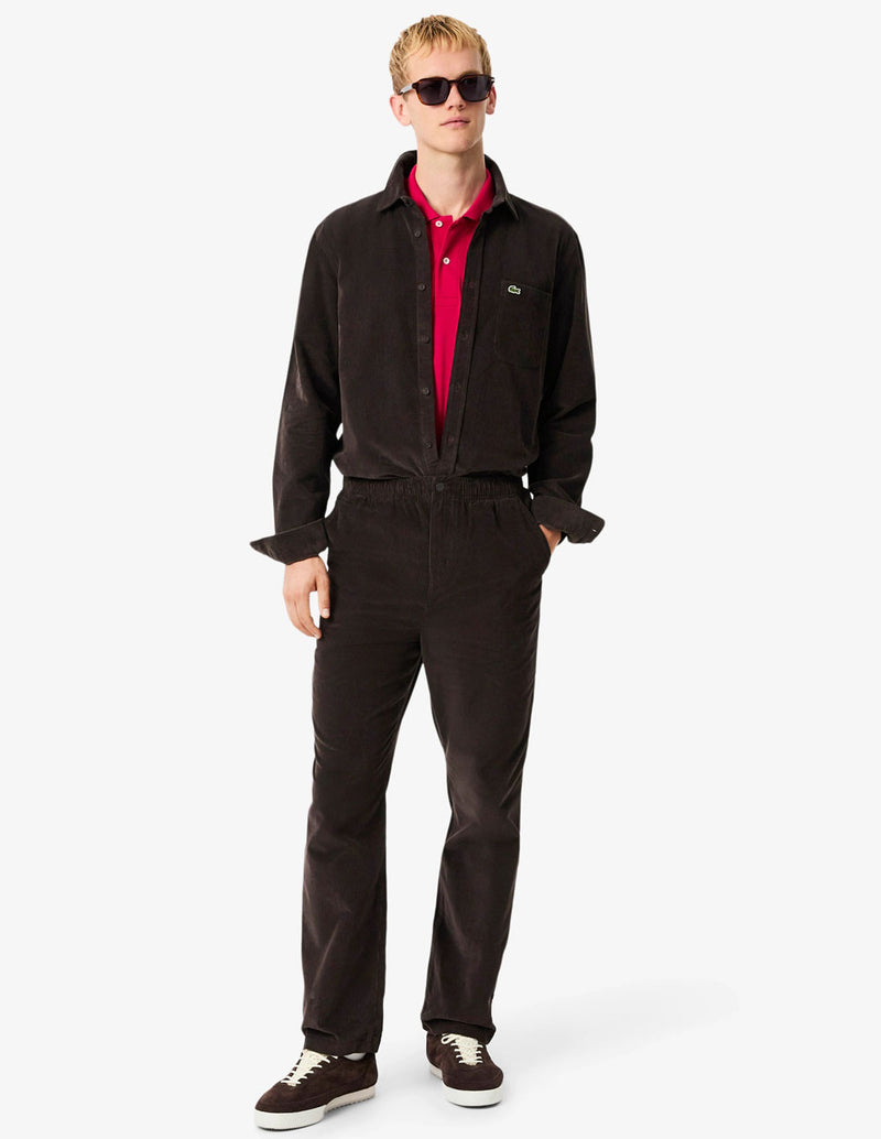 Pantalón Lacoste de Pana Marrón Hombre