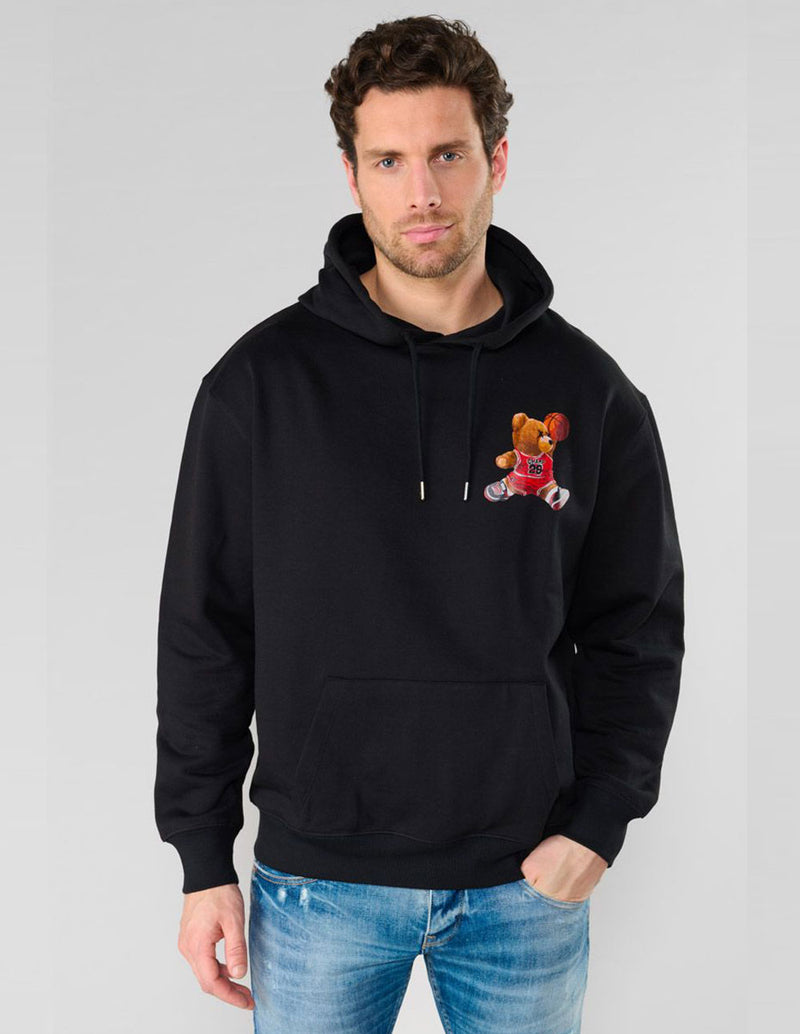 Sudadera con Capucha Le Temps des Cerises Loro Negra Hombre