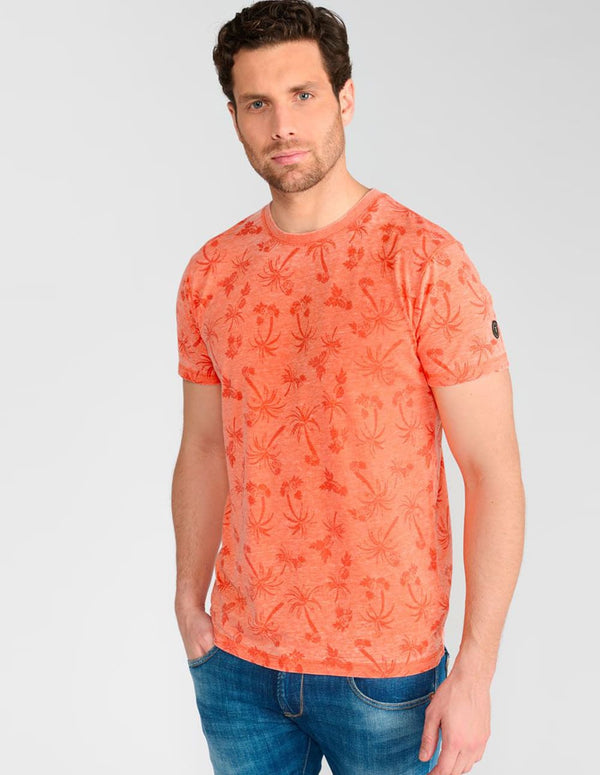 Camiseta Le Temps des Cerises Osmel Naranja Hombre