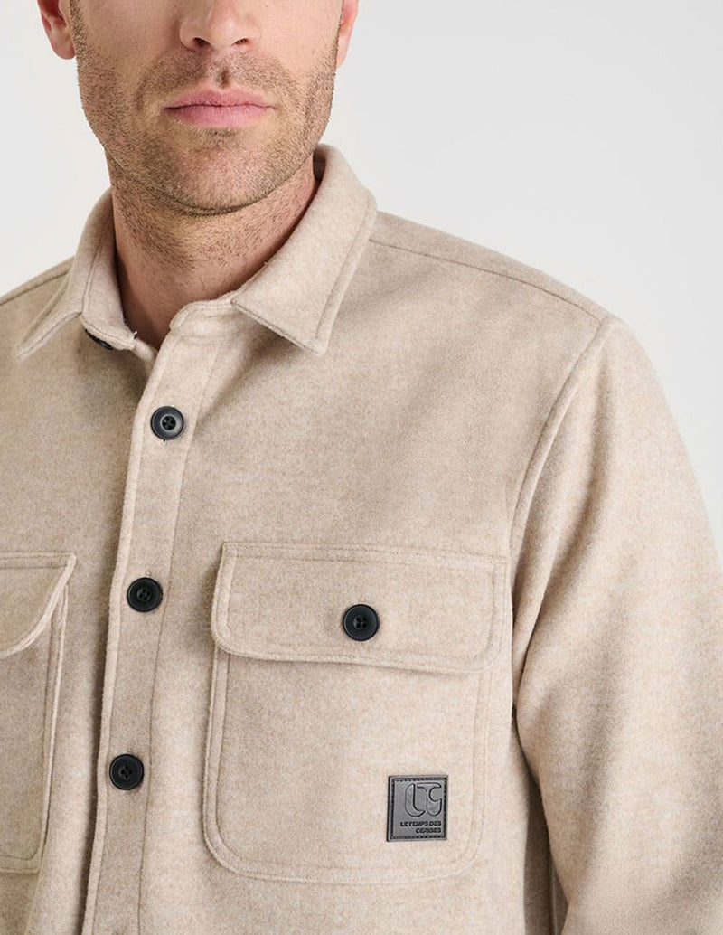 Chaqueta Le Temps des Cerises Rimac Beige Hombre