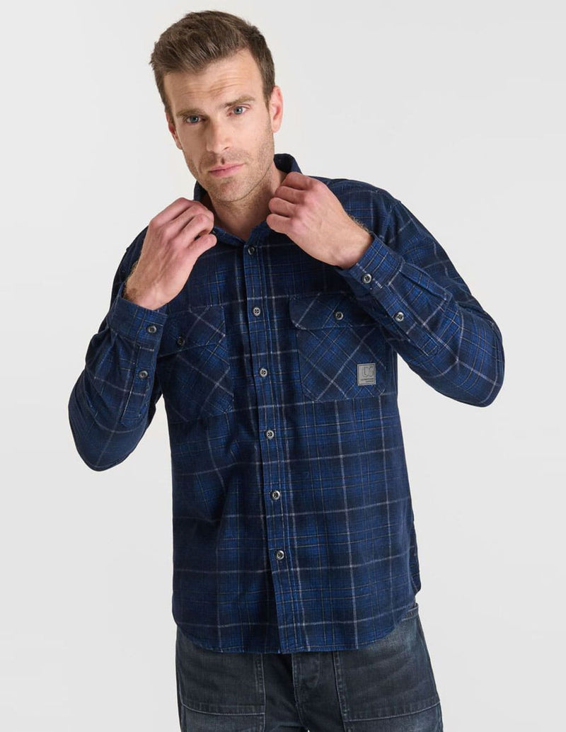 Camisa Le Temps des Cerises Tesol Azul Hombre