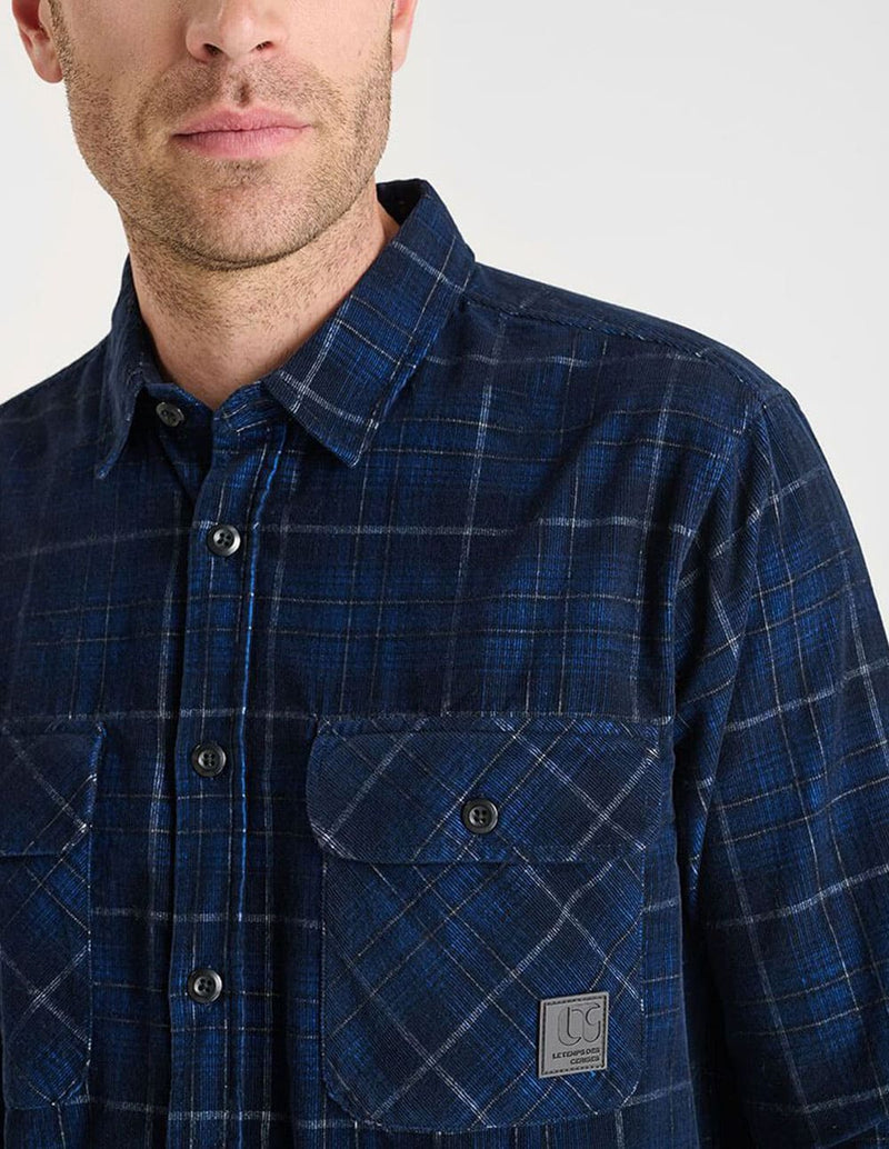 Camisa Le Temps des Cerises Tesol Azul Hombre