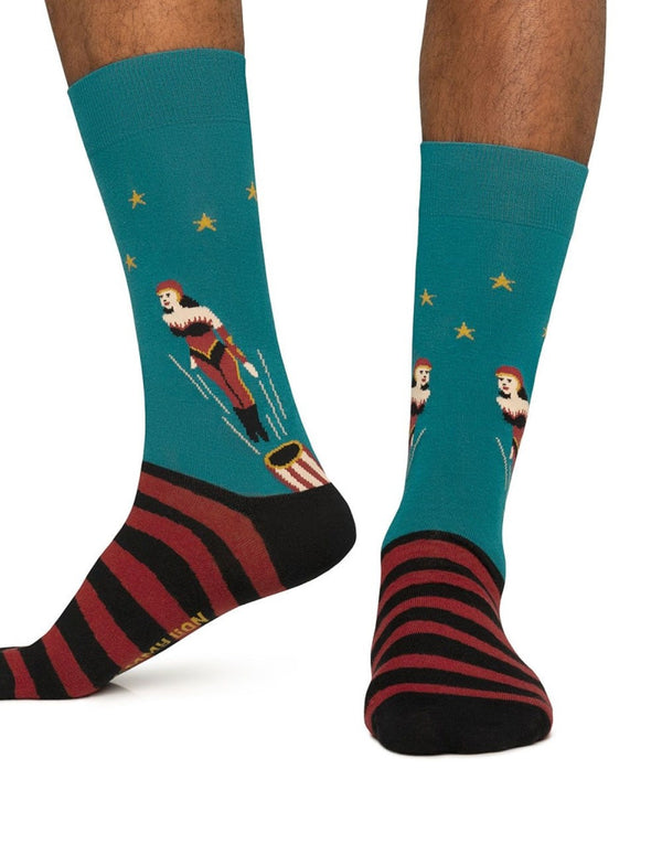 Jimmy Lion Cannonball Blue Socks Unisex