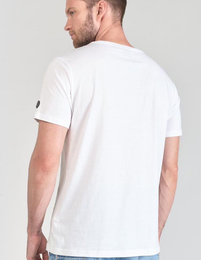 Camiseta Le Temps des Cerises Yair con Estampado Blanca Hombre