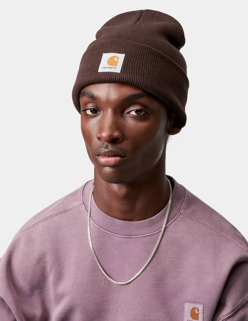 Gorro Carhartt WIP Acrylic Watch con Logo Marrón Unisex