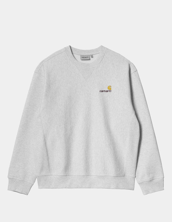 Sudadera Carhartt WIP American Script Gris Hombre