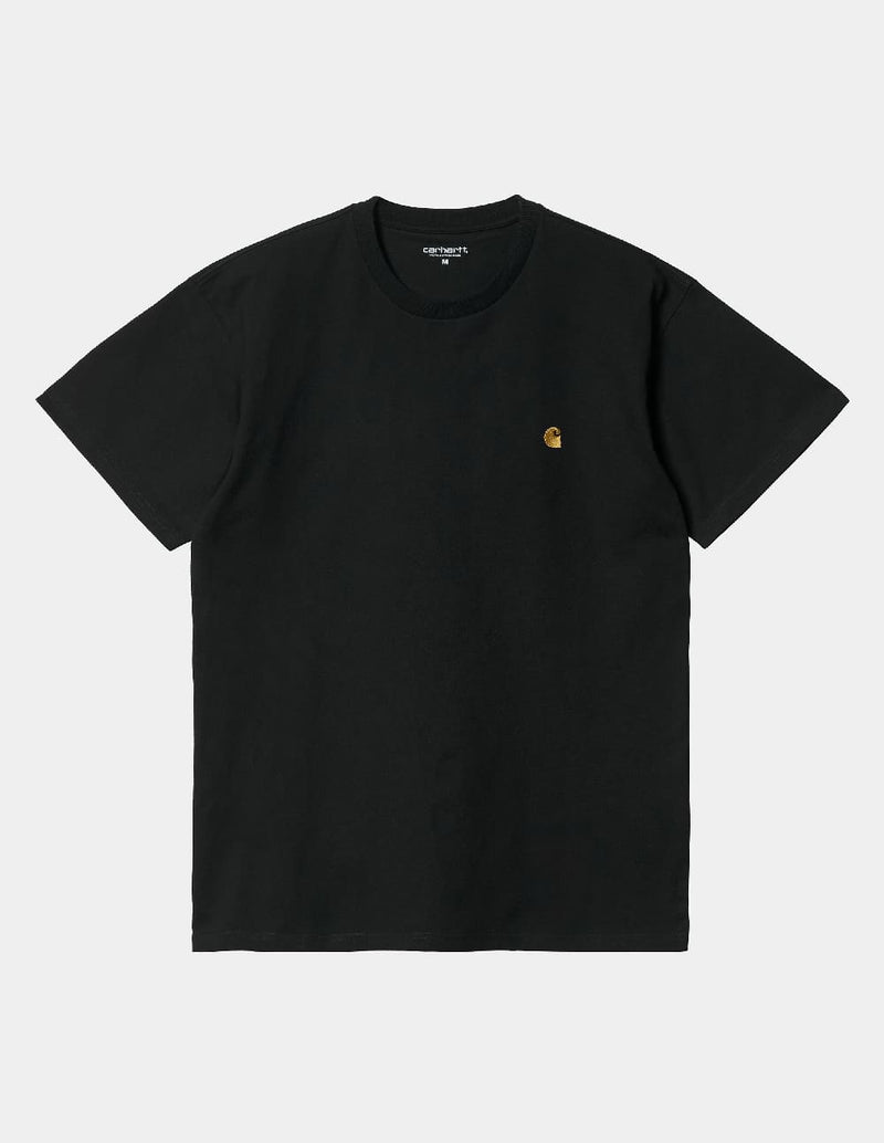 Camiseta Carhartt WIP Chase Negra Hombre