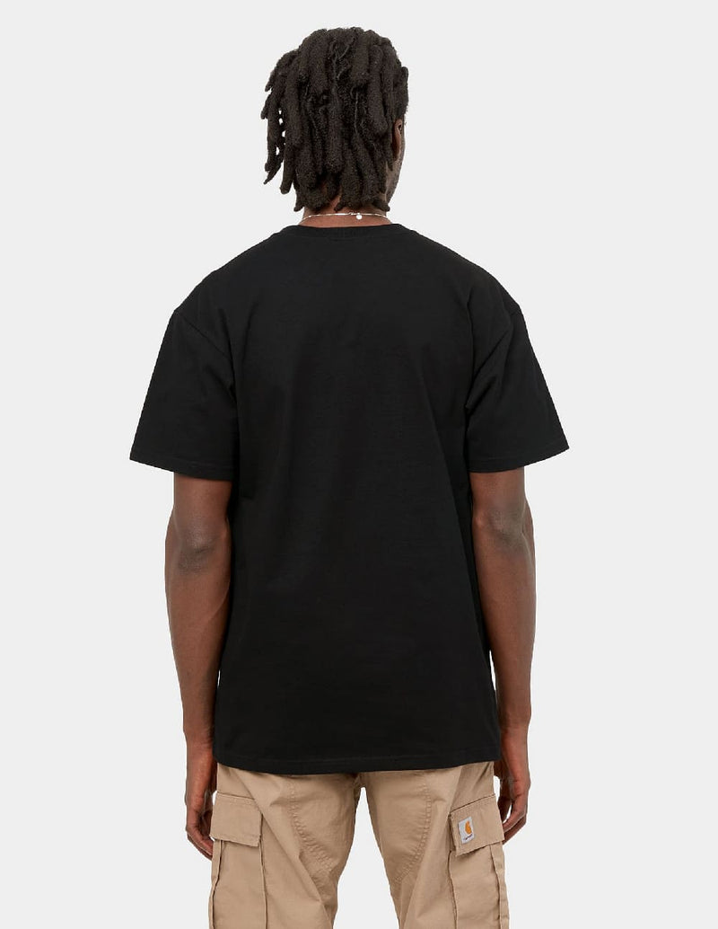 Camiseta Carhartt WIP Chase Negra Hombre