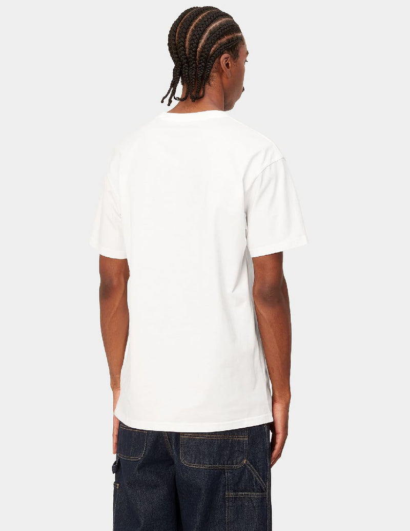 Camiseta Carhartt WIP Chase Blanca Hombre