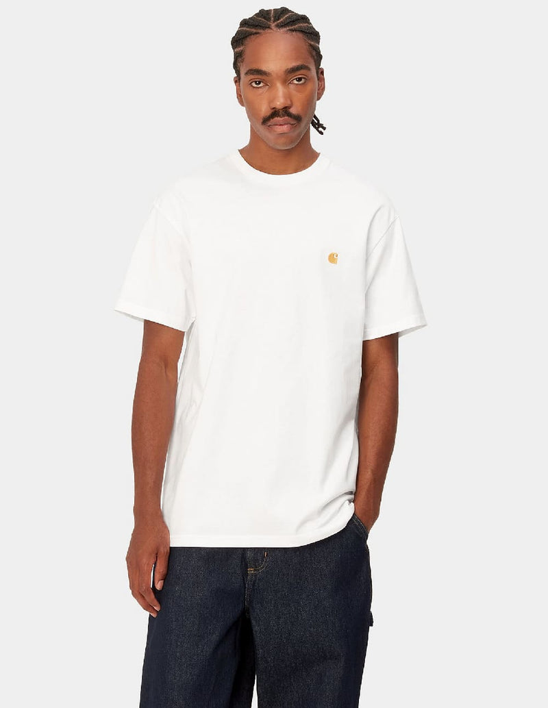 Camiseta Carhartt WIP Chase Blanca Hombre