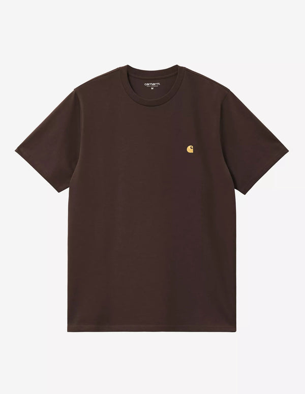 Camiseta Carhartt WIP Chase Marrón Hombre