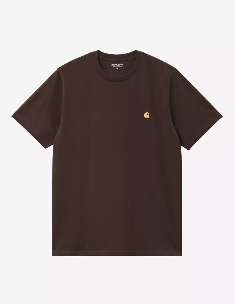Camiseta Carhartt WIP Chase Marrón Hombre