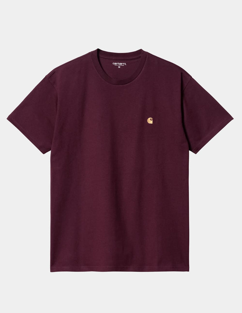 Camiseta Carhartt WIP Chase Morada Hombre